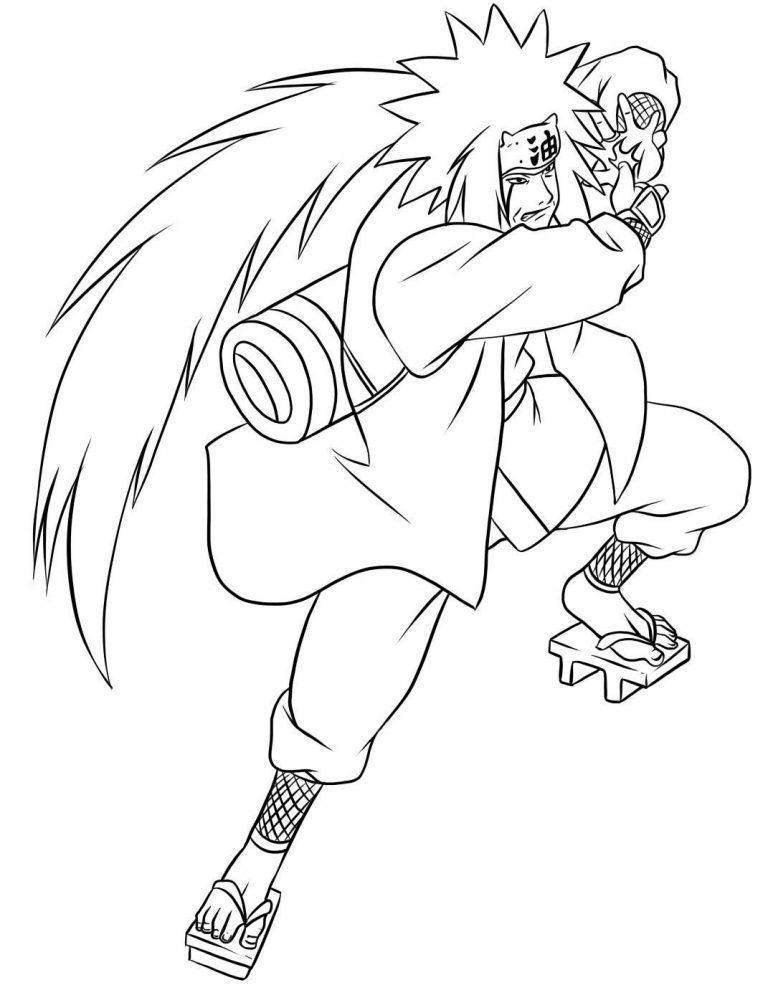 Plansa de colorat cu Naruto 15 7